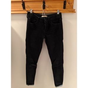 Uniqlo dark blue stretch skinny jeans, size 24x33